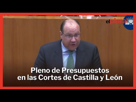 Pleno de presupuestos en las Cortes de Castilla y León
