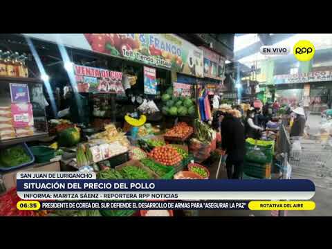Precio del pollo se mantiene elevado en el Mercado El Bosque de SJL [VIDEO]