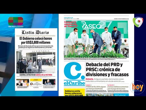 Titulares prensa dominicana viernes 18SEP | Hoy Mismo