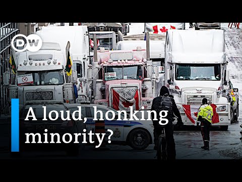 Canadian truckers protest vaccine mandate | DW News