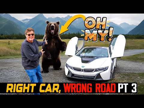 Exploring the Alaskan Highway in a BMW i8: Wildlife Encounters and Scenic Views