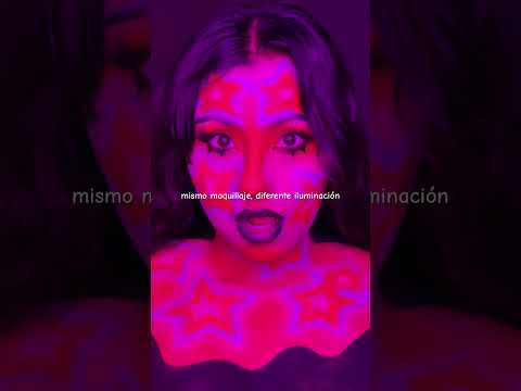 mismo maquillaje, diferente iluminación🫨