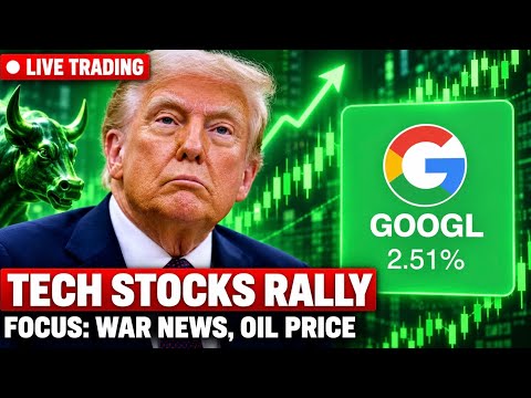 <strong>Tech</strong> Stocks Rally 📈 $GOOG Gap <strong>Up</strong>, $DELL All-Time High | Live Trading Stock Market Today