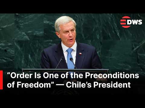 FULL SPEECH: Chile’s President Says “Chile Is Back” | Economy, Security, Investment, UN Reform |AC1E