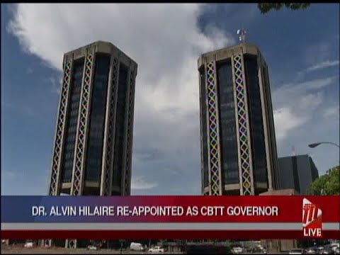 Dr Alvin Hilaire To Continue As CBTT Governor