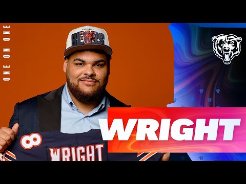 Darnell Wright reacts to joining the Bears: 