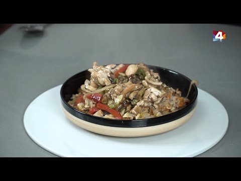 Bien con Lourdes - Cocinamos pollo al wok con arroz konjac