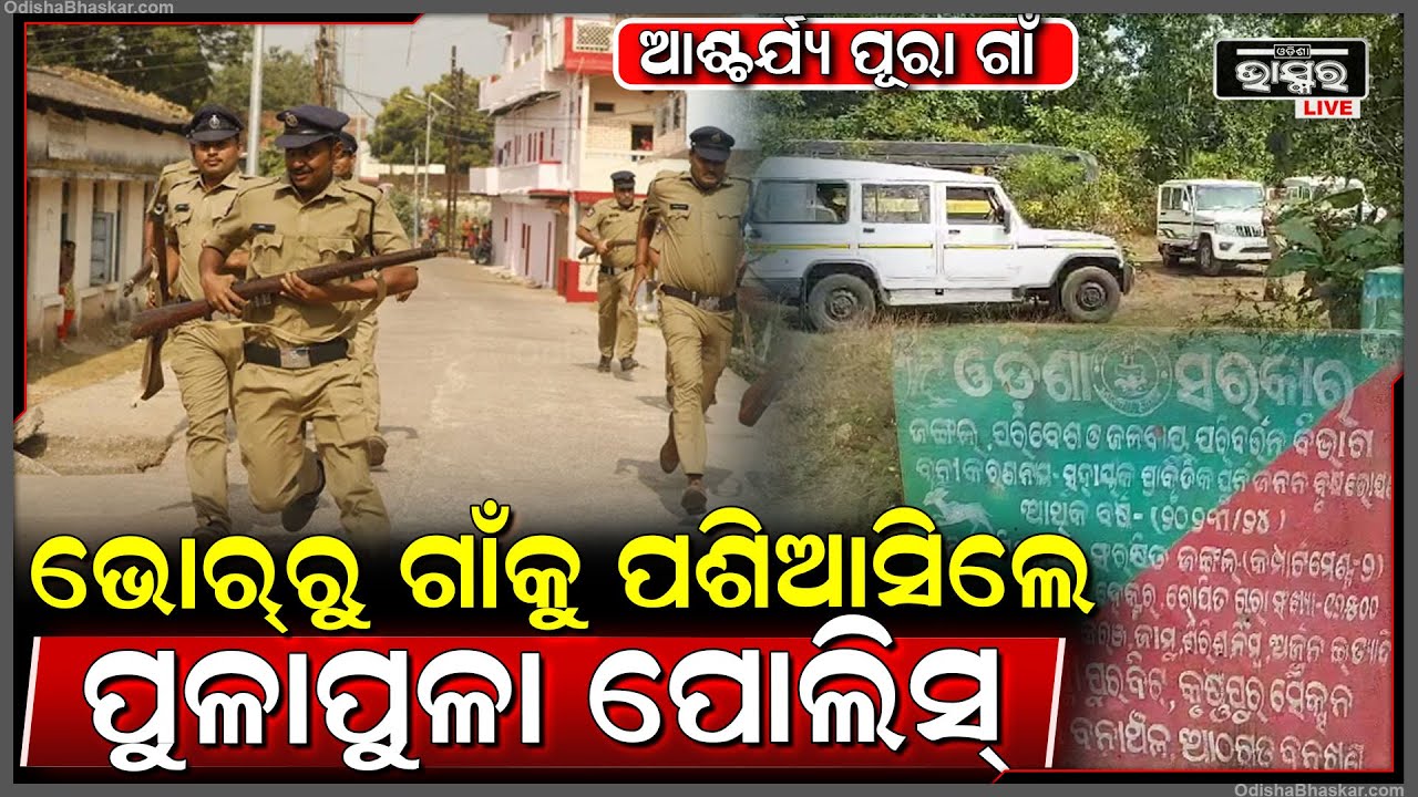 ରାତି ପାହୁ ପାହୁ ଗାଁକୁ ପଶିଆସିଲା ପୁଳାପୁଳା ପୋଲିସ ଗାଡି, ଘେରିଗଲେ ପୁରା ଗାଁ କୁ... ଆଉ ତା ପରେ...