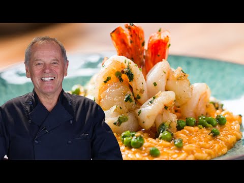 Wolfgang Puck's Tomato Risotto With Shrimp