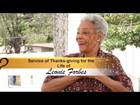Funeral Service || Leonie Forbes - November 17, 2022