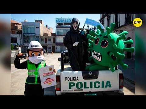 Tacna: El nuevo coronavirus recorre las calles para concientizar a la población