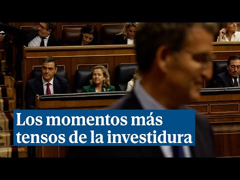 Los momentos más tensos de la investidura de Pedro Sánchez