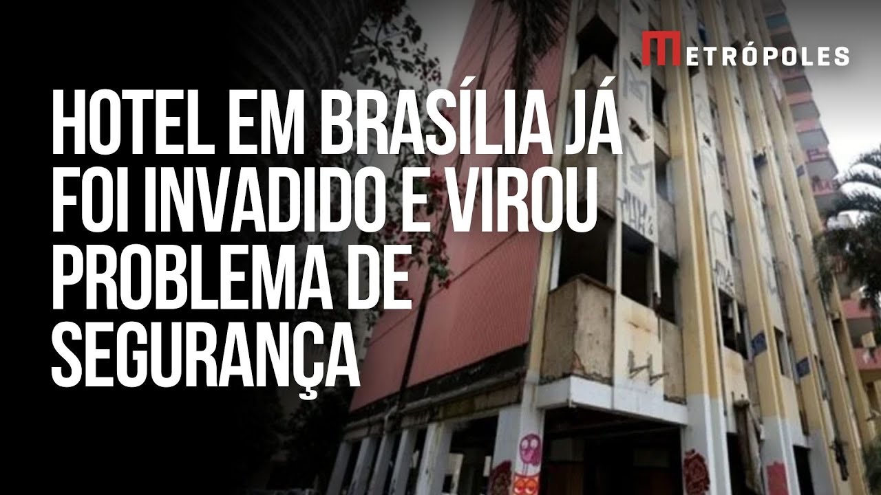 Abandonado há mais de 10 anos, Torre Palace virou problema de segurança em Brasília