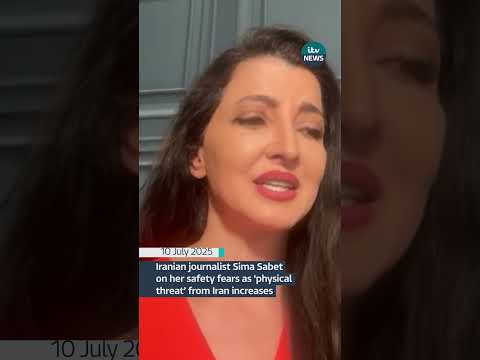 Iranian journalist Sima Sabet told ITV News how she fears for her safety #itvnews