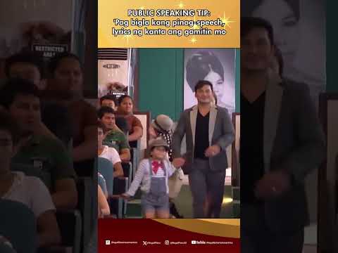 PUBLIC SPEAKING TIP: 'Pag bigla kang pinag-speech, lyrics ng kanta ang gamitin mo | Regal Shorts