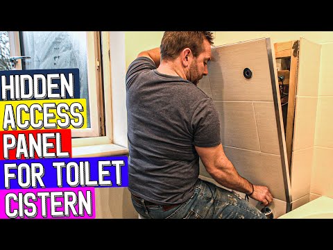How to make HIDDEN ACCESS PANEL for concealed toilet cistern install
