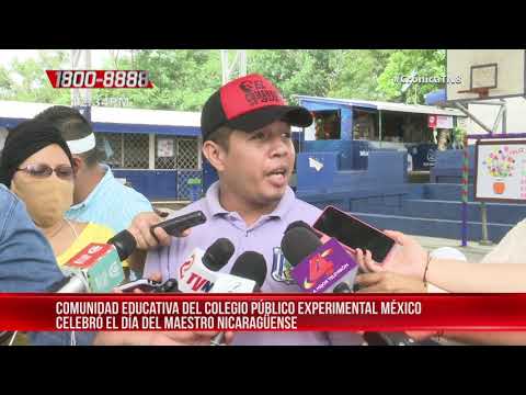 Colegio Experimental México, en Managua, Nicaragua celebra el Día del Maestro