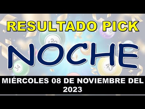 RESULTADO PICK NOCHE DEL MIÉRCOLES 08 DE NOVIEMBRE DEL 2023 /LOTERÍA DE ESTADOS UNIDOS/