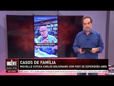 Michelle “cutuca” Carlos Bolsonaro ao sinalizar apoio ao Senador Esperidião Amin (PP-SC)