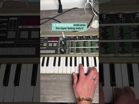 Did you know you can layer programs on the Korg microKORG 🤯?!⁠