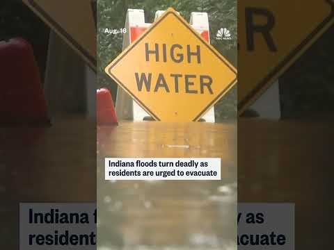Indiana floods turn deadly as rainfall could continue