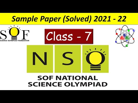 NSO Class – 7 | National Science Olympiad Exam | Solved Sample Paper Of 2021-2022 | SOF-NSO |