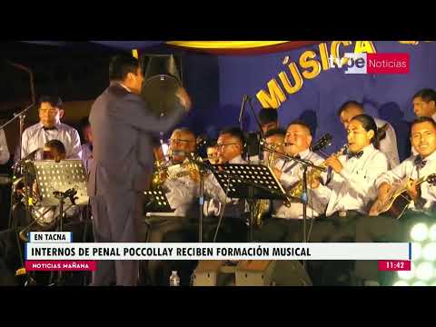 Tacna: internos del penal Poccollay reciben formación musical