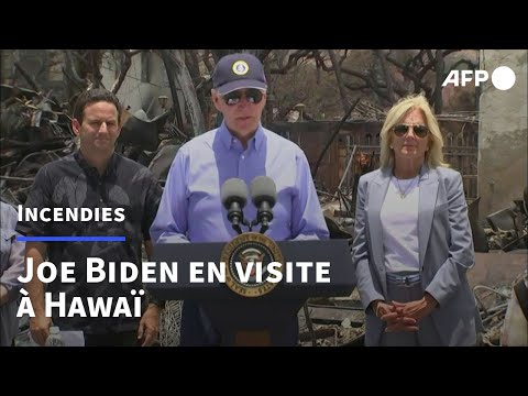 Joe Biden en visite à Hawaï après les incendies | AFP