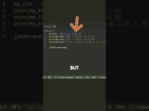 The Feature We Are Going To Go Over Today Is Slicing In Python⌨️☝