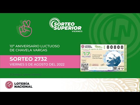 Sorteo Superior No. 2732 10° Aniversario Luctuoso, Chavela Vargas.