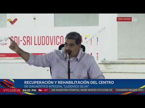 Maduro en la reinauguración del CDI Ludovico Silva, 14 agosto 2024