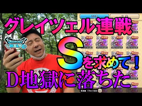 ドラクエウォーク351【グレイツェルのこころSを求めて連戦！D地獄からの脱出はなるか！？50戦のこころドロップ結果！】