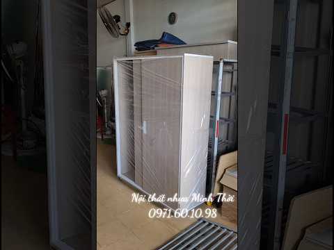 Tủ đồ cánh lùa ngăn xếp có hộc kéo bí mật