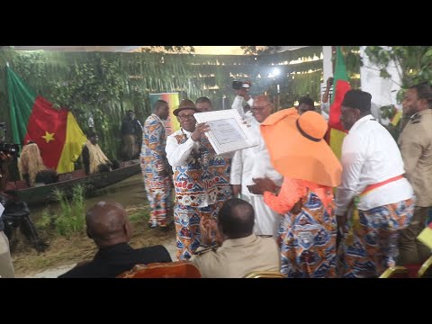 🔴 Sur STV 2, “handing over ceremony of UNESCO’s Certificate to NGONDO at “Palais de la Culture Sawa” this day”
