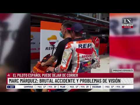 Marc Márquez: brutal accidente y problemas de visión