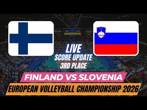 Finland Vs Slovenia | 3rd Place | Men's European Volleyball Championship 2026 | Live Score Update