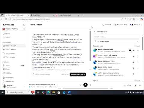 Eleven Labs Tool Final Tips | AI Filmmaking |