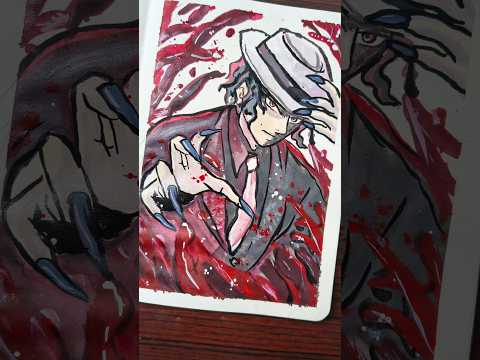 "Unleashing Muzan’s dark aura 🔥| Demon Slayer fanart 🎨✨#animeart #demonslayer #muzan #muzankibutsuji