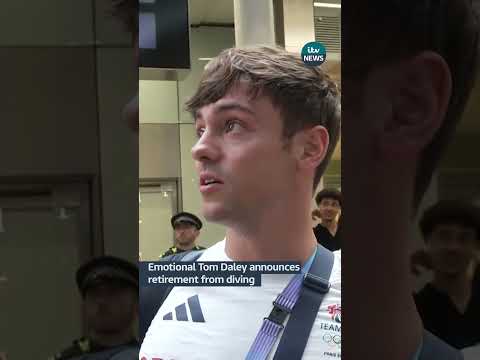 Emotional Tom Daley announces retirement from diving | ITV News