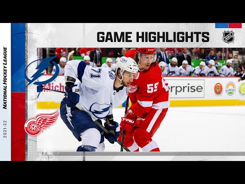 Lightning @ Red Wings 10/14/21 | NHL Highlights