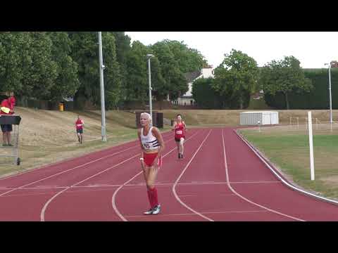 400m women over 50 Division 1 B string Southern Counties Veterans League at Tonbridge 15th July 2022
