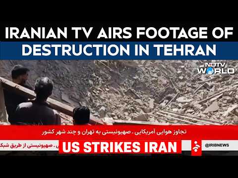 Iranian TV Airs Footage Of Destruction In Tehran Following US-Israeli Strikes
