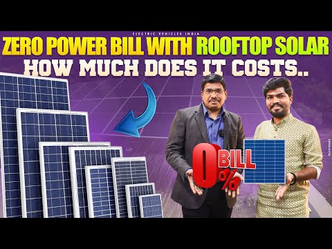 Zero Power Bill With Rooftop Solar | Solar Cost in India | Electric Vehicles India