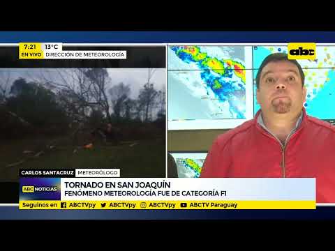 Heridos y destrozos por tornado en San Joaquín