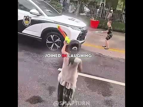 She Accidentally Sprayed a <strong>Police</strong> <strong>Car</strong>! 😂