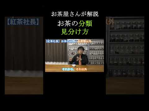 【初心者向け】お茶の分類方法・見分け方　#お茶 #紅茶 #ハーブティー