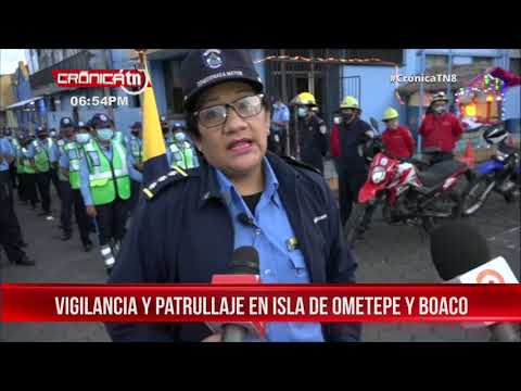 Autoridades policiales ejecutan el banderillazo de fin de año en Boaco y Chinandega - Nicaragua
