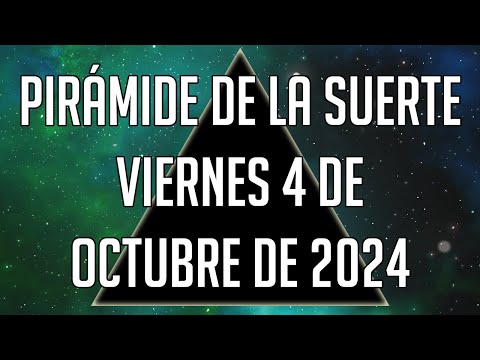 Pirámide de la Suerte para el Viernes 4 de Octubre de 2024 - Lotería de Panamá