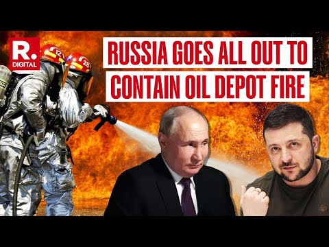 The Big Russian Fire: Rostov Oil Depot Keeps Burning For Day 3 After Ukraine Drone Strike | Details