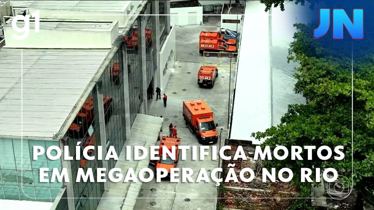 Jornal Nacional Polícia identifica 109 mortos em megaoperação no Rio 78 tinham ficha criminal  TV Online Jornal Nacional Polícia identifica 109 mortos em megaoperação no Rio 78 tinham ficha criminal